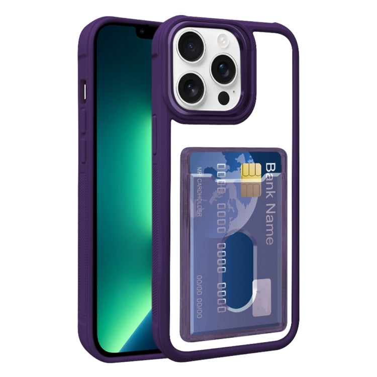 Electroplated Card Bag Acrylic Hybrid TPU Phone Case, For iPhone 14, For iPhone 14 Pro Max, For iPhone 13 Pro Max, For iPhone 13 Pro, For iPhone 13, For iPhone 12