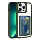 Electroplated Card Bag Acrylic Hybrid TPU Phone Case, For iPhone 14, For iPhone 14 Pro Max, For iPhone 13 Pro Max, For iPhone 13 Pro, For iPhone 13, For iPhone 12