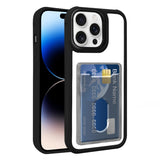 Electroplated Card Bag Acrylic Hybrid TPU Phone Case, For iPhone 14 Plus, For iPhone 14, For iPhone 14 Pro Max, For iPhone 13 Pro Max, For iPhone 13 Pro, For iPhone 13