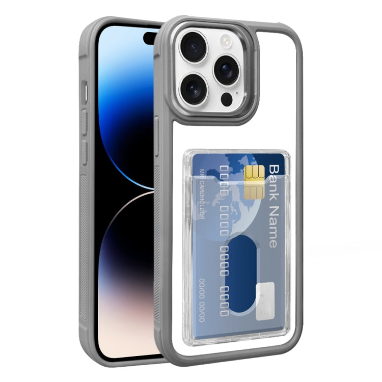 Electroplated Card Bag Acrylic Hybrid TPU Phone Case, For iPhone 14 Plus, For iPhone 14, For iPhone 14 Pro Max, For iPhone 13 Pro Max, For iPhone 13 Pro, For iPhone 13