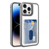 Electroplated Card Bag Acrylic Hybrid TPU Phone Case, For iPhone 14 Plus, For iPhone 14, For iPhone 14 Pro Max, For iPhone 13 Pro Max, For iPhone 13 Pro, For iPhone 13