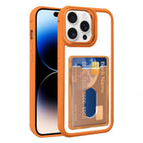 Electroplated Card Bag Acrylic Hybrid TPU Phone Case, For iPhone 14 Plus, For iPhone 14, For iPhone 14 Pro Max, For iPhone 13 Pro Max, For iPhone 13 Pro, For iPhone 13