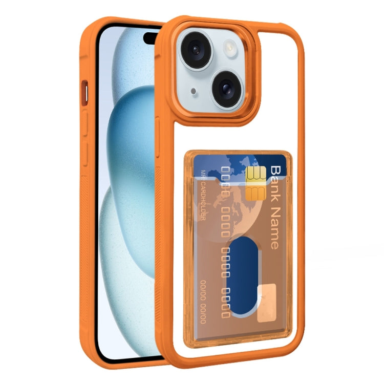 Electroplated Card Bag Acrylic Hybrid TPU Phone Case, For iPhone 16 Plus, For iPhone 16, For iPhone 15 Pro Max, For iPhone 15 Plus, For iPhone 15, For iPhone 14 Plus