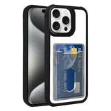 Electroplated Card Bag Acrylic Hybrid TPU Phone Case, For iPhone 16 Pro, For iPhone 16 Plus, For iPhone 16, For iPhone 15 Pro Max, For iPhone 15 Plus, For iPhone 15