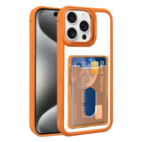 Electroplated Card Bag Acrylic Hybrid TPU Phone Case, For iPhone 16 Pro, For iPhone 16 Plus, For iPhone 16, For iPhone 15 Pro Max, For iPhone 15 Plus, For iPhone 15