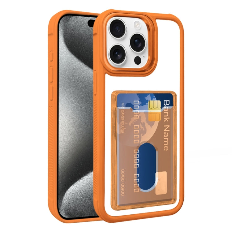 Electroplated Card Bag Acrylic Hybrid TPU Phone Case, For iPhone 16 Pro, For iPhone 16 Plus, For iPhone 16, For iPhone 15 Pro Max, For iPhone 15 Plus, For iPhone 15