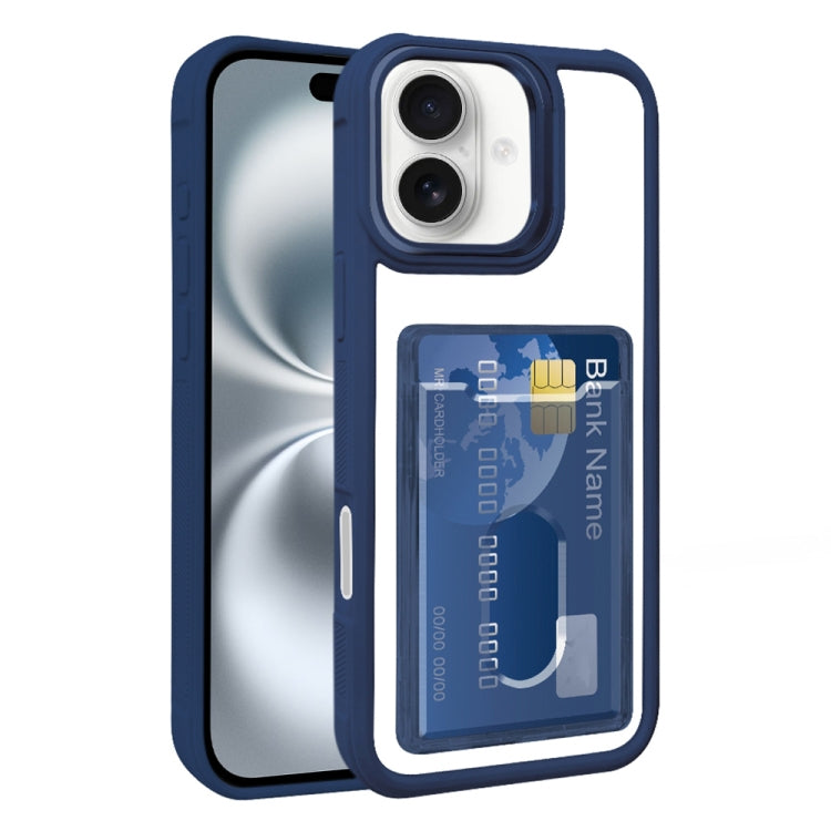 Electroplated Card Bag Acrylic Hybrid TPU Phone Case, For iPhone 16 Pro, For iPhone 16 Plus, For iPhone 16, For iPhone 15 Pro Max, For iPhone 15 Plus, For iPhone 15