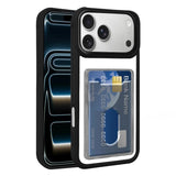 Electroplated Card Bag Acrylic Hybrid TPU Phone Case, For iPhone 18 Pro Max, For iPhone 17 Pro Max, For iPhone 17 Pro, For iPhone 17, For iPhone 17 Air, For iPhone 16 Pro Max