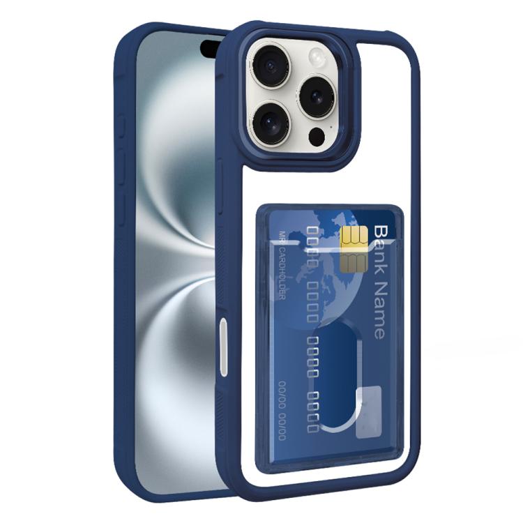 Electroplated Card Bag Acrylic Hybrid TPU Phone Case, For iPhone 17 Pro Max, For iPhone 17 Pro, For iPhone 17, For iPhone Air, For iPhone 16 Pro Max, For iPhone 16 Pro