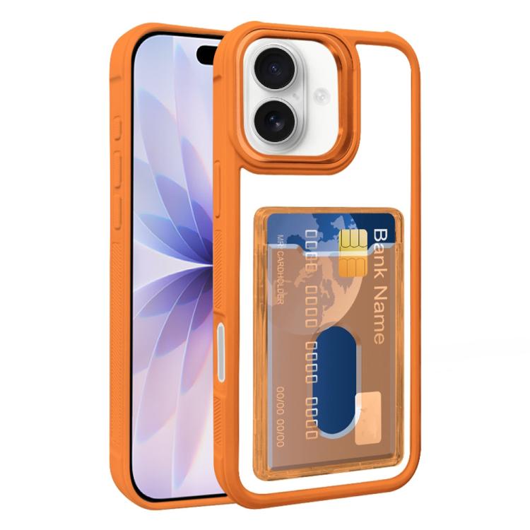 Electroplated Card Bag Acrylic Hybrid TPU Phone Case, For iPhone 18 Pro Max, For iPhone 17 Pro Max, For iPhone 17 Pro, For iPhone 17, For iPhone 17 Air, For iPhone 16 Pro Max