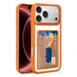 Electroplated Card Bag Acrylic Hybrid TPU Phone Case, For iPhone 18 Pro Max, For iPhone 17 Pro Max, For iPhone 17 Pro, For iPhone 17, For iPhone 17 Air, For iPhone 16 Pro Max