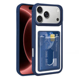 Electroplated Card Bag Acrylic Hybrid TPU Phone Case, For iPhone 18 Pro Max, For iPhone 17 Pro Max, For iPhone 17 Pro, For iPhone 17, For iPhone 17 Air, For iPhone 16 Pro Max