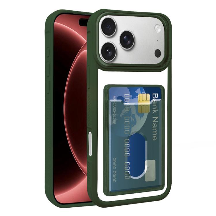 Electroplated Card Bag Acrylic Hybrid TPU Phone Case, For iPhone 18 Pro Max, For iPhone 17 Pro Max, For iPhone 17 Pro, For iPhone 17, For iPhone 17 Air, For iPhone 16 Pro Max