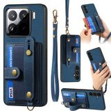 Retro Cross Wristband Wallet Leather Back Phone Case, For Redmi 15C 5G / 4G Global 171mm, For Redmi K80 Pro / Poco F7 Ultra, For Redmi K80 / Poco F7 Pro, For Redmi Turbo 4, For Xiaomi Poco X7 Pro, For Xiaomi 15 Pro, For Xiaomi 15                       ...