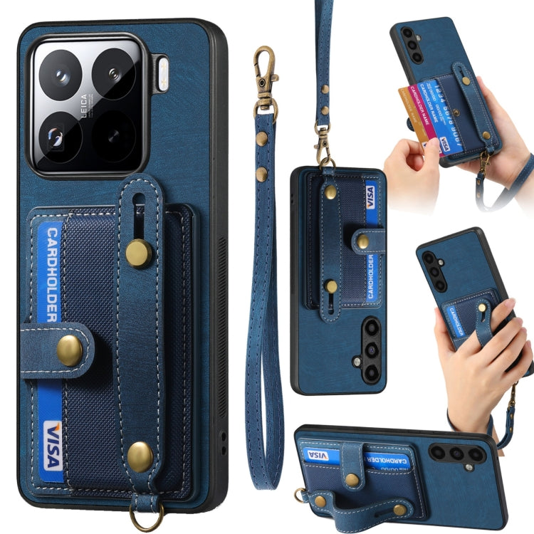 Retro Cross Wristband Wallet Leather Back Phone Case, For Redmi 15C 5G / 4G Global 171mm, For Redmi K80 Pro / Poco F7 Ultra, For Redmi K80 / Poco F7 Pro, For Redmi Turbo 4, For Xiaomi Poco X7 Pro, For Xiaomi 15 Pro, For Xiaomi 15                       ...
