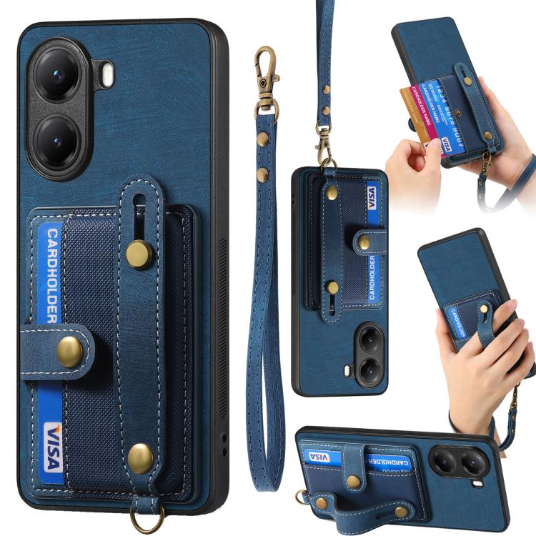 Retro Cross Wristband Wallet Leather Back Phone Case, For Redmi 15C 5G / 4G Global 171mm, For Redmi K80 Pro / Poco F7 Ultra, For Redmi K80 / Poco F7 Pro, For Redmi Turbo 4, For Xiaomi Poco X7 Pro, For Xiaomi 15 Pro, For Xiaomi 15                       ...
