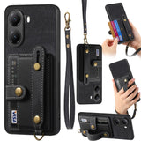 Retro Cross Wristband Wallet Leather Back Phone Case, For Redmi 15C 5G / 4G Global 171mm, For Redmi K80 Pro / Poco F7 Ultra, For Redmi K80 / Poco F7 Pro, For Redmi Turbo 4, For Xiaomi Poco X7 Pro, For Xiaomi 15 Pro, For Xiaomi 15                       ...