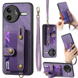 Retro Cross Wristband Wallet Leather Back Phone Case, For Redmi 15C 5G / 4G Global 171mm, For Redmi K80 Pro / Poco F7 Ultra, For Redmi K80 / Poco F7 Pro, For Redmi Turbo 4, For Xiaomi Poco X7 Pro, For Xiaomi 15 Pro, For Xiaomi 15                       ...