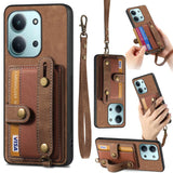 Retro Cross Wristband Wallet Leather Back Phone Case, For Redmi 15C 5G / 4G Global 171mm, For Redmi K80 Pro / Poco F7 Ultra, For Redmi K80 / Poco F7 Pro, For Redmi Turbo 4, For Xiaomi Poco X7 Pro, For Xiaomi 15 Pro, For Xiaomi 15                       ...