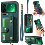 Retro Cross Wristband Wallet Leather Back Phone Case, For Redmi Note 15 Pro+ 5G, For Redmi Note 15 4G / 5G Global 164mm, For Redmi Note 15 Pro 4G Global 163.2mm, For Xiaomi 17 Pro Max, For Redmi Note 15 Pro 5G, For Xiaomi 17 Pro, For Xiaomi 15T Pro    ...