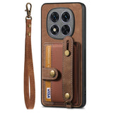 Retro Cross Wristband Wallet Leather Back Phone Case, For Redmi Note 15 Pro+ 5G, For Redmi Note 15 4G / 5G Global 164mm, For Redmi Note 15 Pro 4G Global 163.2mm, For Xiaomi 17 Pro Max, For Redmi Note 15 Pro 5G, For Xiaomi 17 Pro, For Xiaomi 15T Pro    ...