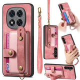 Retro Cross Wristband Wallet Leather Back Phone Case, For Redmi Note 15 Pro+ 5G, For Redmi Note 15 4G / 5G Global 164mm, For Redmi Note 15 Pro 4G Global 163.2mm, For Xiaomi 17 Pro Max, For Redmi Note 15 Pro 5G, For Xiaomi 17 Pro, For Xiaomi 15T Pro    ...