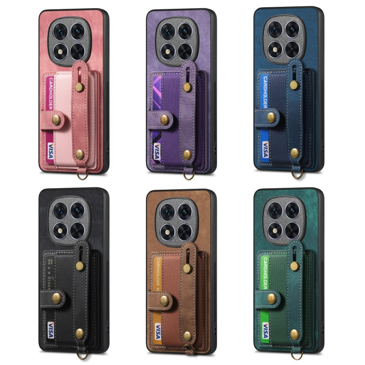 Retro Cross Wristband Wallet Leather Back Phone Case, For Redmi 15C 5G / 4G Global 171mm, For Redmi K80 Pro / Poco F7 Ultra, For Redmi K80 / Poco F7 Pro, For Redmi Turbo 4, For Xiaomi Poco X7 Pro, For Xiaomi 15 Pro, For Xiaomi 15                       ...