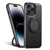 Suteni G3 Oil Wax 360 Rotation Holder MagSafe Back Phone Case, For iPhone 14, For iPhone 14 Pro, For iPhone 14 Pro Max, For iPhone 13 Pro Max, For iPhone 13 Pro, For iPhone 13, For iPhone 12, For iPhone 12 Pro Max, For iPhone 12 Pro