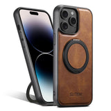 Suteni G3 Oil Wax 360 Rotation Holder MagSafe Back Phone Case, For iPhone 14, For iPhone 14 Pro, For iPhone 14 Pro Max, For iPhone 13 Pro Max, For iPhone 13 Pro, For iPhone 13, For iPhone 12, For iPhone 12 Pro Max, For iPhone 12 Pro