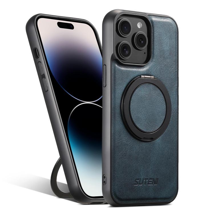 Suteni G3 Oil Wax 360 Rotation Holder MagSafe Back Phone Case, For iPhone 14, For iPhone 14 Pro, For iPhone 14 Pro Max, For iPhone 13 Pro Max, For iPhone 13 Pro, For iPhone 13, For iPhone 12, For iPhone 12 Pro Max, For iPhone 12 Pro