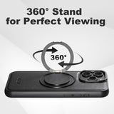Suteni G3 Oil Wax 360 Rotation Holder MagSafe Back Phone Case, For iPhone 14, For iPhone 14 Pro, For iPhone 14 Pro Max, For iPhone 13 Pro Max, For iPhone 13 Pro, For iPhone 13, For iPhone 12, For iPhone 12 Pro Max, For iPhone 12 Pro
