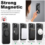 Suteni G3 Oil Wax 360 Rotation Holder MagSafe Back Phone Case, For iPhone 14, For iPhone 14 Pro, For iPhone 14 Pro Max, For iPhone 13 Pro Max, For iPhone 13 Pro, For iPhone 13, For iPhone 12, For iPhone 12 Pro Max, For iPhone 12 Pro