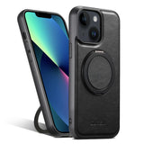 Suteni G3 Oil Wax 360 Rotation Holder MagSafe Back Phone Case, For iPhone 14, For iPhone 14 Pro, For iPhone 14 Pro Max, For iPhone 13 Pro Max, For iPhone 13 Pro, For iPhone 13, For iPhone 12, For iPhone 12 Pro Max, For iPhone 12 Pro