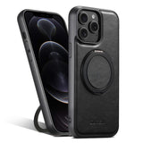 Suteni G3 Oil Wax 360 Rotation Holder MagSafe Back Phone Case, For iPhone 13 Pro Max, For iPhone 13 Pro, For iPhone 13, For iPhone 12, For iPhone 12 Pro Max, For iPhone 12 Pro