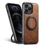Suteni G3 Oil Wax 360 Rotation Holder MagSafe Back Phone Case, For iPhone 13 Pro Max, For iPhone 13 Pro, For iPhone 13, For iPhone 12, For iPhone 12 Pro Max, For iPhone 12 Pro