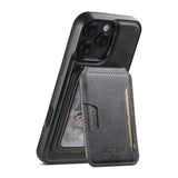 Suteni M3 Card Bag MagSafe Cowhide Texture Leather Phone Case, For iPhone 14, For iPhone 14 Pro, For iPhone 14 Pro Max, For iPhone 13 Pro Max, For iPhone 13 Pro, For iPhone 13, For iPhone 12, For iPhone 12 Pro Max, For iPhone 12 Pro