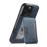 Suteni M3 Card Bag MagSafe Cowhide Texture Leather Phone Case, For iPhone 14, For iPhone 14 Pro, For iPhone 14 Pro Max, For iPhone 13 Pro Max, For iPhone 13 Pro, For iPhone 13, For iPhone 12, For iPhone 12 Pro Max, For iPhone 12 Pro