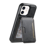 Suteni M3 Card Bag MagSafe Cowhide Texture Leather Phone Case, For iPhone 14, For iPhone 14 Pro, For iPhone 14 Pro Max, For iPhone 13 Pro Max, For iPhone 13 Pro, For iPhone 13, For iPhone 12, For iPhone 12 Pro Max, For iPhone 12 Pro