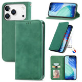 Retro Skin Feel Magnetic Flip Leather Phone Case, For iPhone 17 Pro Max, For iPhone 17 Pro, For iPhone 17, For iPhone Air