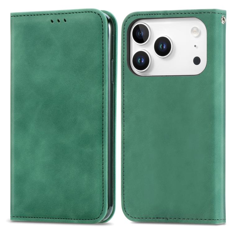 Retro Skin Feel Magnetic Flip Leather Phone Case, For iPhone 17 Pro Max, For iPhone 17 Pro, For iPhone 17, For iPhone Air