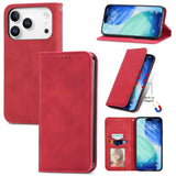 Retro Skin Feel Magnetic Flip Leather Phone Case, For iPhone 17 Pro Max, For iPhone 17 Pro, For iPhone 17, For iPhone Air