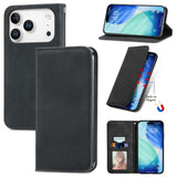 Retro Skin Feel Magnetic Flip Leather Phone Case, For iPhone 17 Pro Max, For iPhone 17 Pro, For iPhone 17, For iPhone Air