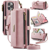 CaseMe C39 RFID Blocking Zipper Wallet Leather Phone Case with Crossbody Strap, For iPhone 15 Pro Max, For iPhone 15 Pro, For iPhone 15 Plus, For iPhone 15, For iPhone 14 Plus, For iPhone 14, For iPhone 14 Pro, For iPhone 14 Pro Max                    ...