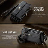 CaseMe C39 RFID Blocking Zipper Wallet Leather Phone Case with Crossbody Strap, For iPhone 13 Pro Max, For iPhone 13 Pro, For iPhone 13, For iPhone 13 mini, For iPhone 12 / 12 Pro, For iPhone 12 Pro Max, For iPhone 12 mini, For iPhone 11 Pro Max       ...