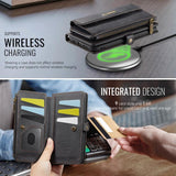 CaseMe C39 RFID Blocking Zipper Wallet Leather Phone Case with Crossbody Strap, For iPhone 11 Pro, For iPhone X / XS, For iPhone XR, For iPhone XS Max, For iPhone 7 Plus / 8 Plus