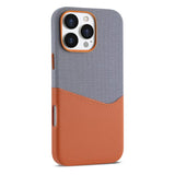 Kalebol Cloth Textue Stitching Card Slot Magnetic Phone Case, For iPhone 17 Pro Max, For iPhone 17 Pro, For iPhone 17, For iPhone Air, For iPhone 16 Pro Max, For iPhone 16 Pro, For iPhone 16 Plus, For iPhone 16