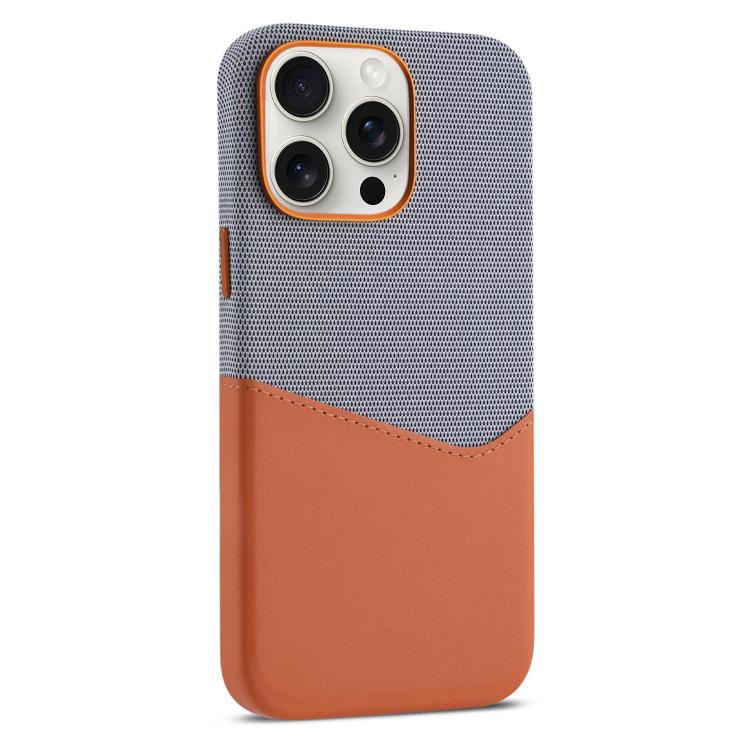 Kalebol Cloth Textue Stitching Card Slot Magnetic Phone Case, For iPhone 15 Pro Max, For iPhone 15 Pro, For iPhone 15 Plus, For iPhone 15, For iPhone 14, For iPhone 14 Pro, For iPhone 14 Pro Max, For iPhone 13 Pro Max