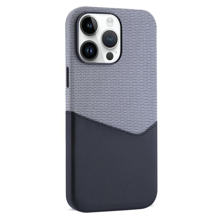 Kalebol Cloth Textue Stitching Card Slot Magnetic Phone Case, For iPhone 15 Pro Max, For iPhone 15 Pro, For iPhone 15 Plus, For iPhone 15, For iPhone 14, For iPhone 14 Pro, For iPhone 14 Pro Max, For iPhone 13 Pro Max
