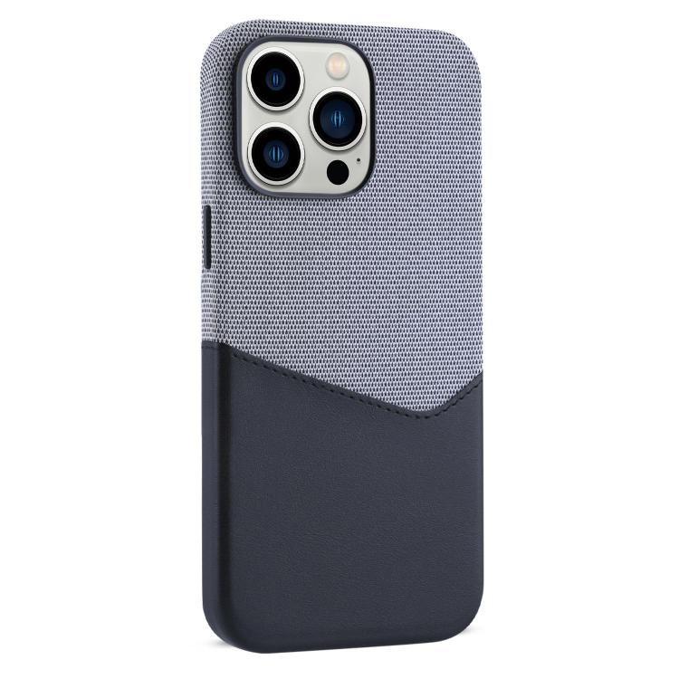 Kalebol Cloth Textue Stitching Card Slot Magnetic Phone Case, For iPhone 13 Pro, For iPhone 13, For iPhone 12, For iPhone 12 Pro Max, For iPhone 12 Pro