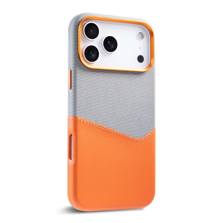Kalebol Cloth Textue Stitching Card Slot Magnetic Phone Case, For iPhone 17 Pro Max, For iPhone 17 Pro, For iPhone 17, For iPhone Air, For iPhone 16 Pro Max, For iPhone 16 Pro, For iPhone 16 Plus, For iPhone 16